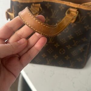 Louis Vuitton Brown and Tan Monogram Tote